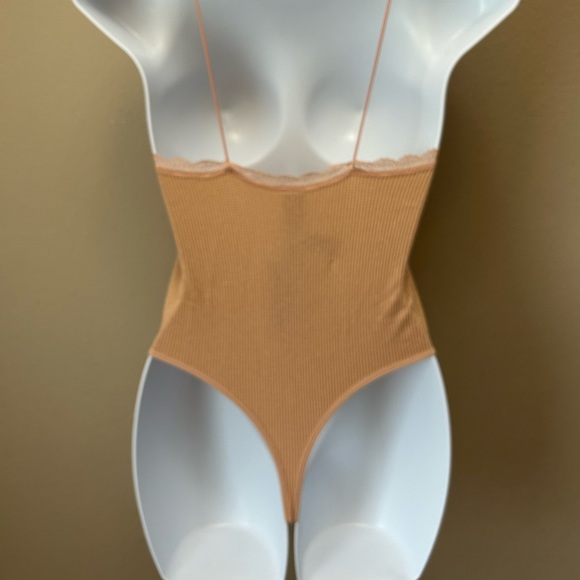 A spaghetti strap bodysuit tan color size medium/large - Picture 4 of 6